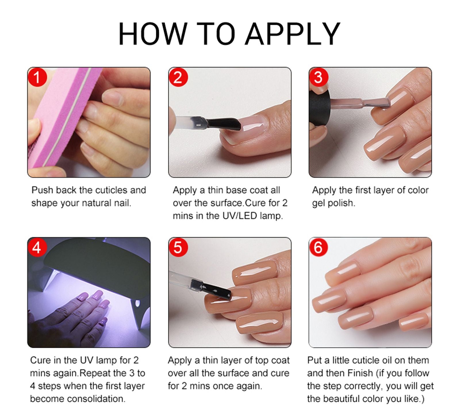 Hema TPO Free Nail Gel Polish 8ml for Nail Art