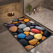 Stone Design Diatomite Bath Mat - Non-Slip & Quick Dry