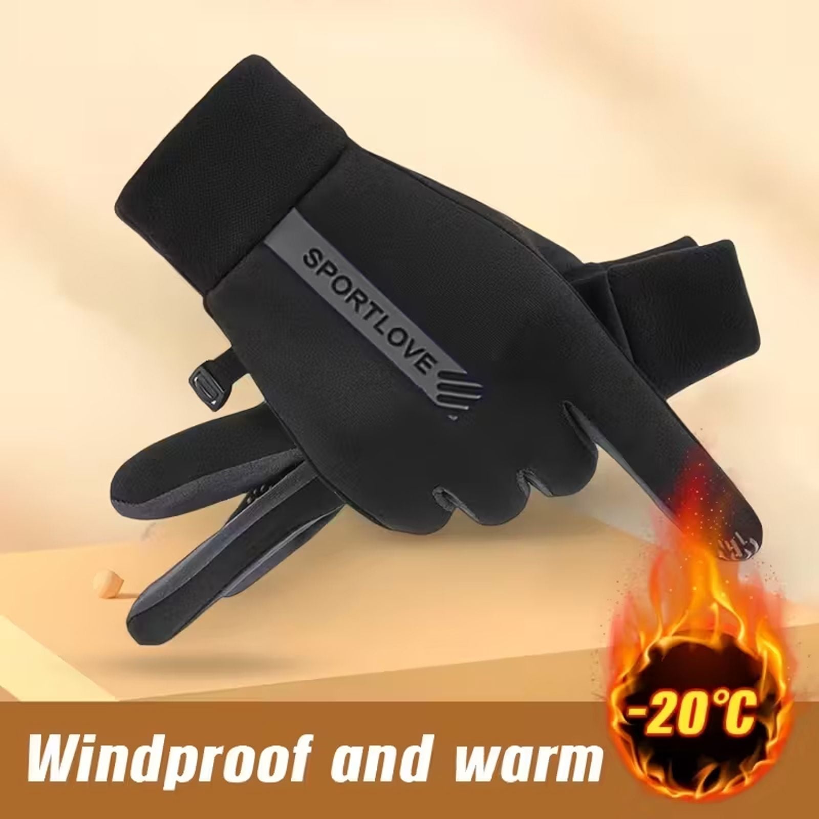 Lightweight Touch Screen Running Gloves
