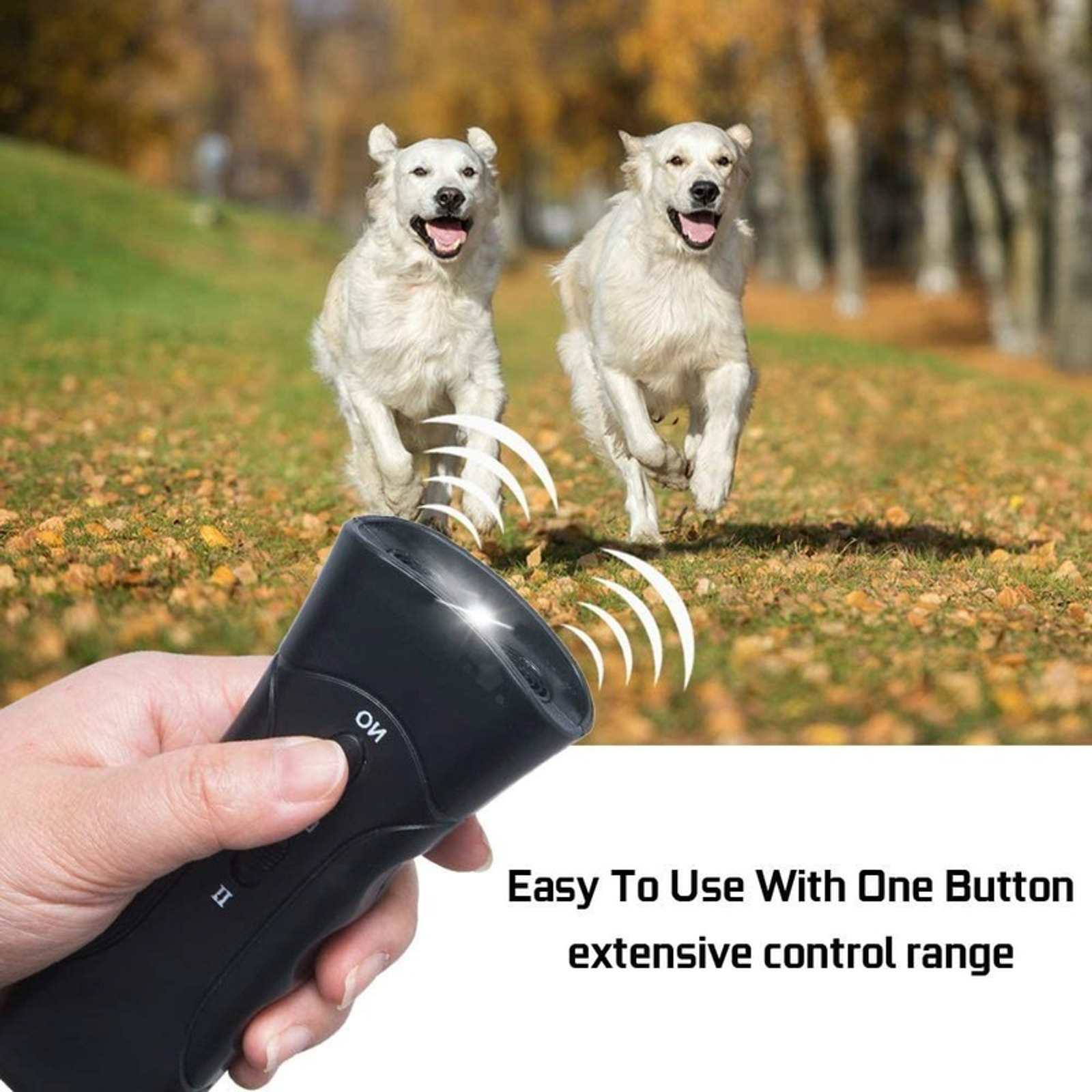 Ultrasonic Dog Bark Stopper with Flash Light