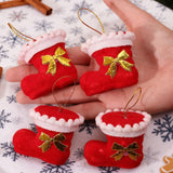 Christmas Socks Ornaments for Tree and Fireplace Decorations
