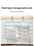 Multifunctional 5-Layer Pants Rack - Space Saving Hanger