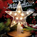 15cm Warm White LED Christmas Tree Star Decoration