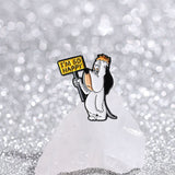 Cute Cartoon Dog Enamel Pin - Funny Animation Brooch