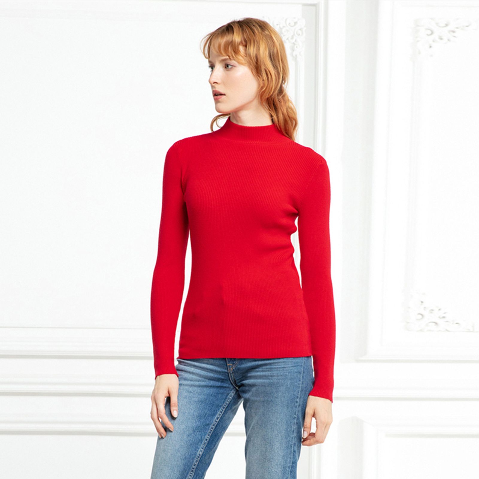 Korean Chic Turtleneck Pullover Sweater for Women