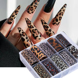Leopard Print Nail Foil Stickers for DIY Manicure