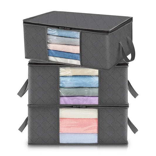 Foldable Large Capacity Storage Bags for Clothes & Blankets