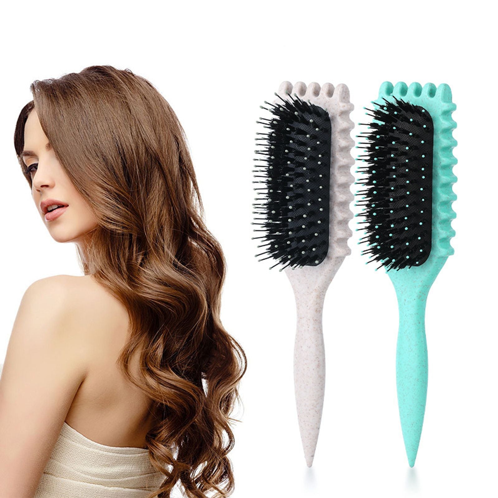 Curly Hair Styling Brush for Combing and Shaping Curls
