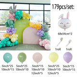 Cartoon Rabbit Foil Balloon Garland Kit for Easter