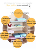 Adjustable Wall-Mounted Closet Organizer Shelf