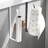 Wall-Mounted Paper Roll and Towel Holder
