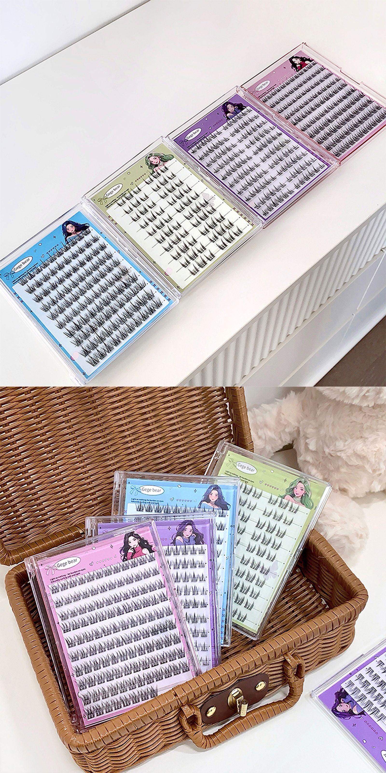 Large-capacity Glue-free False Eyelashes - Sunflower C Curl