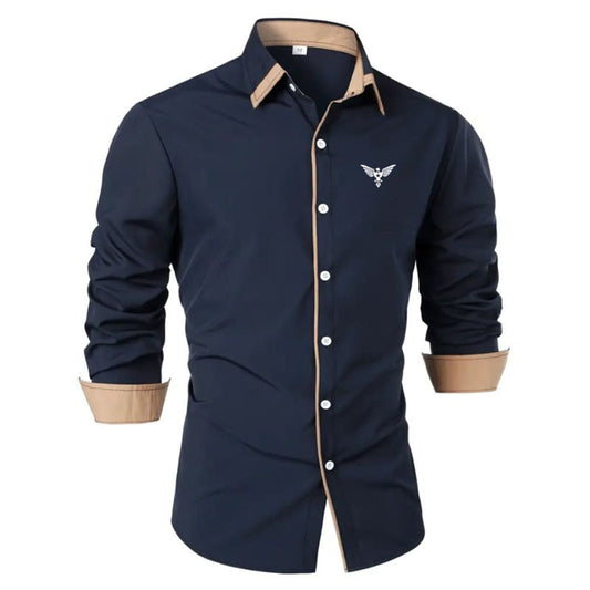 Men's Casual Button-Up Dress Shirt