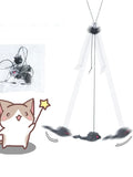 Hanging Door Mouse Teasing Toy for Cats