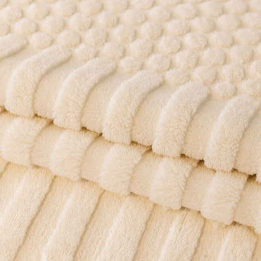 Thicken Warm Geometric Jacquard Fleece Sofa Cover