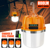 500W Rechargeable LED Camping Lantern with Power Display