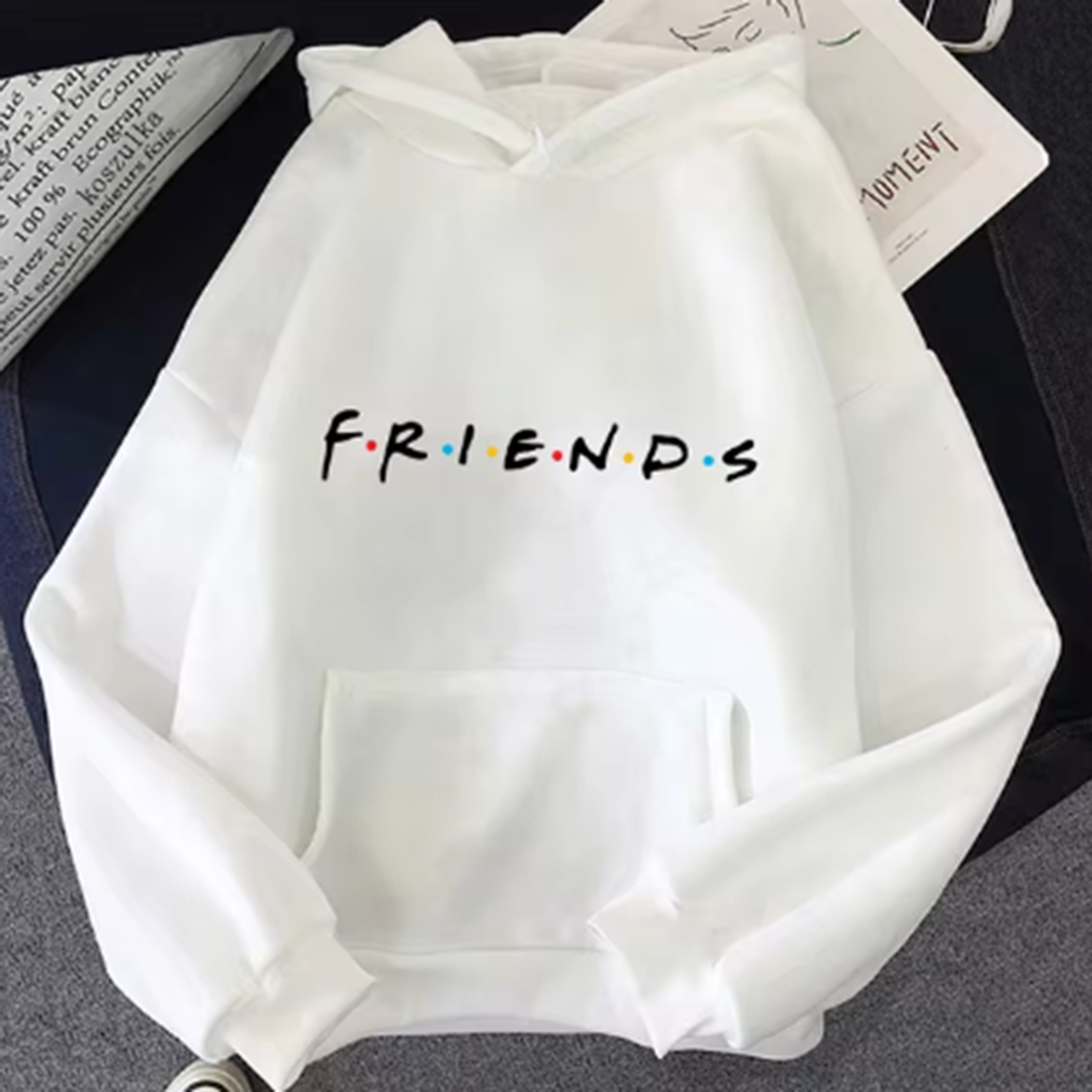 Women's Friends Print Hoodie Long Sleeve Pullover