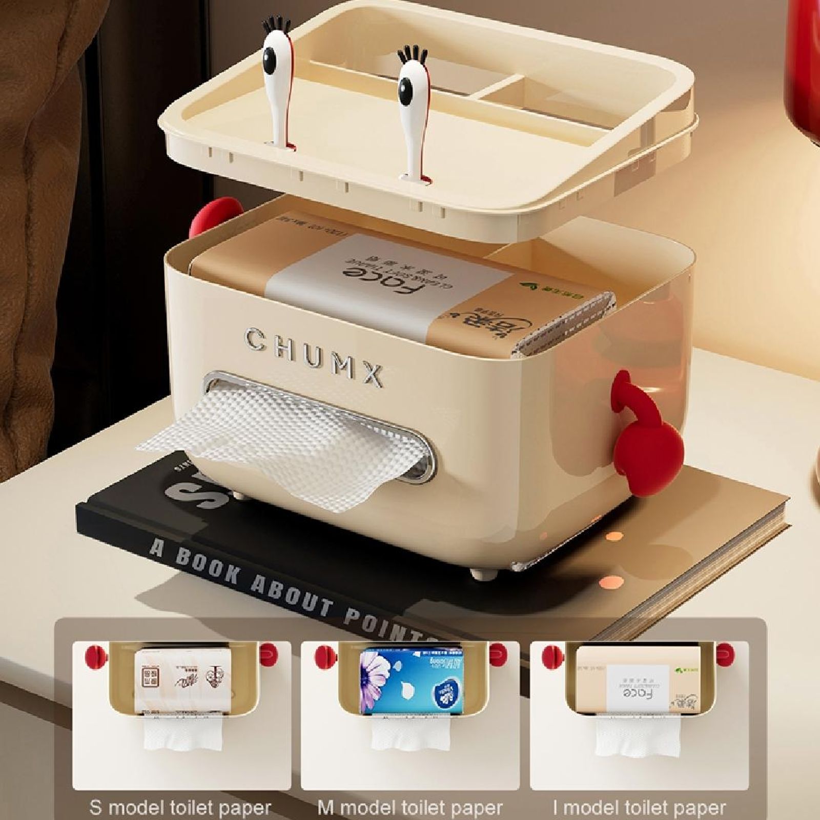 Cartoon Crab Boss Tissue Storage Box