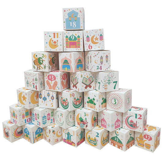 30pcs Eid Mubarak Candy Box Calendar 2026