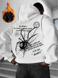 Spider Pattern Print Hooded Sweatshirt for Men and Women