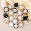 10 Circular Plastic Buttons for Women's Clothing Decoration