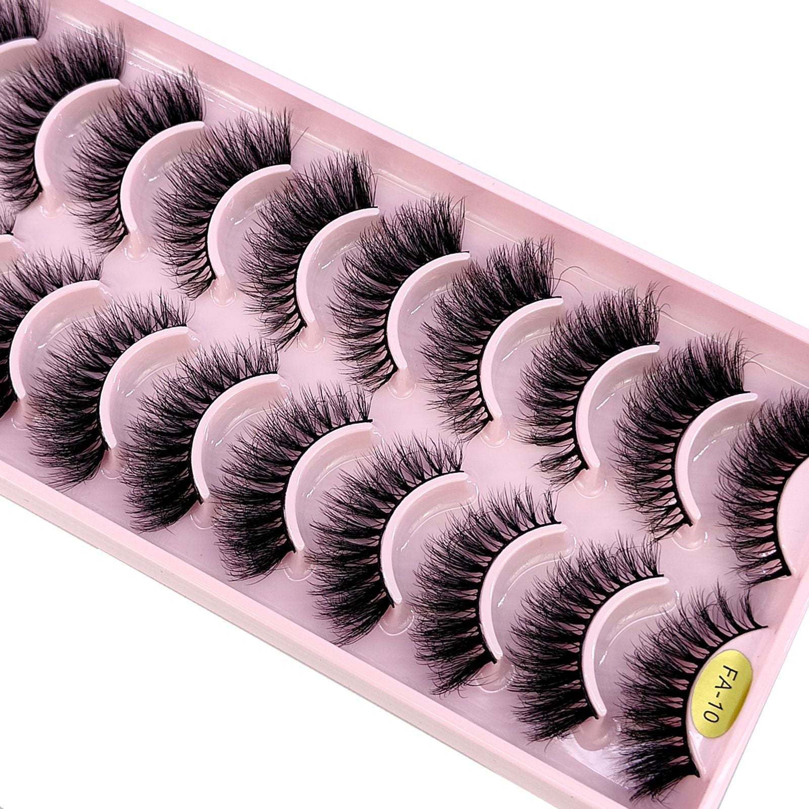 3D Faux Mink Hair False Eyelashes - Natural Crisscross Lashes