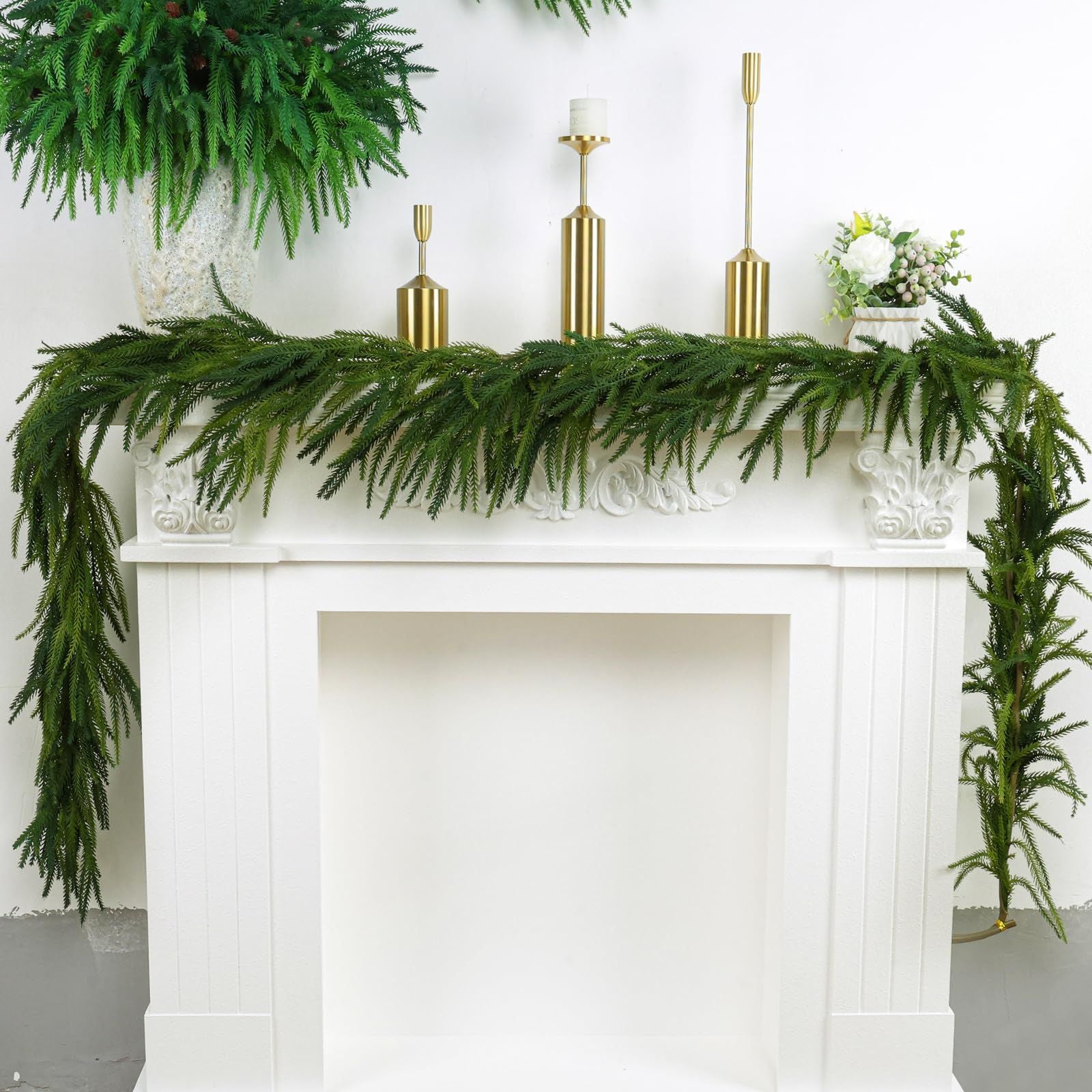 180cm Norfolk Pine Christmas Garland - Artificial Decoration