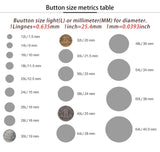 Vintage Copper Metal Buttons Set for Sewing and Crafts