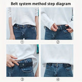 Adjustable Stretch Waist Belt - No Buckle Design