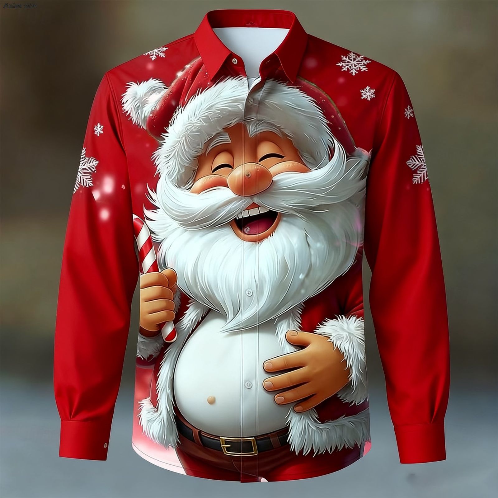 2025 Christmas Men's Vintage Santa Claus Long Sleeve Shirt