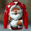 2025 Christmas Men's Vintage Santa Claus Long Sleeve Shirt