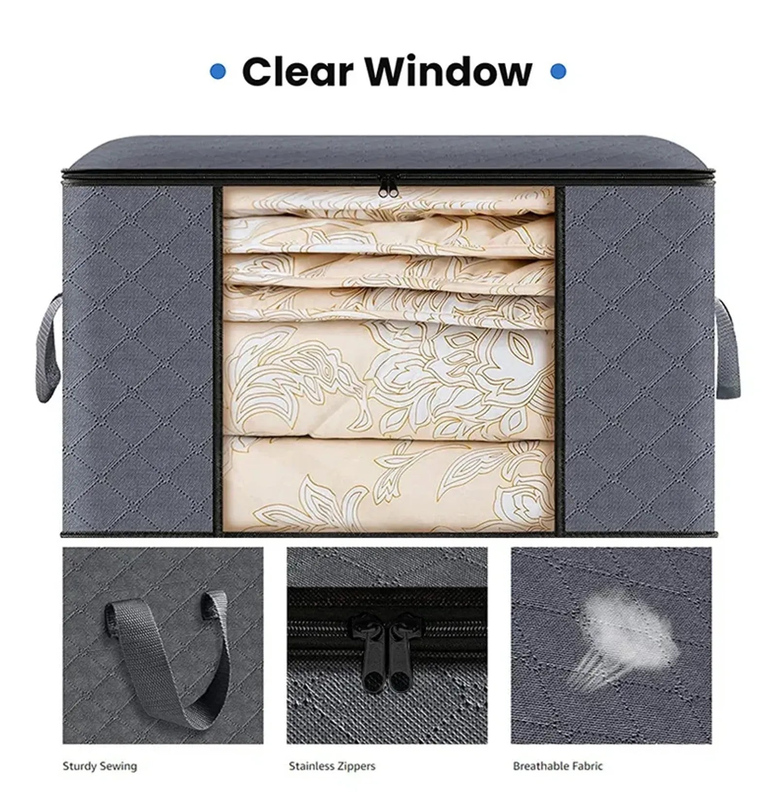 Foldable Large Capacity Storage Bags for Clothes and Blankets