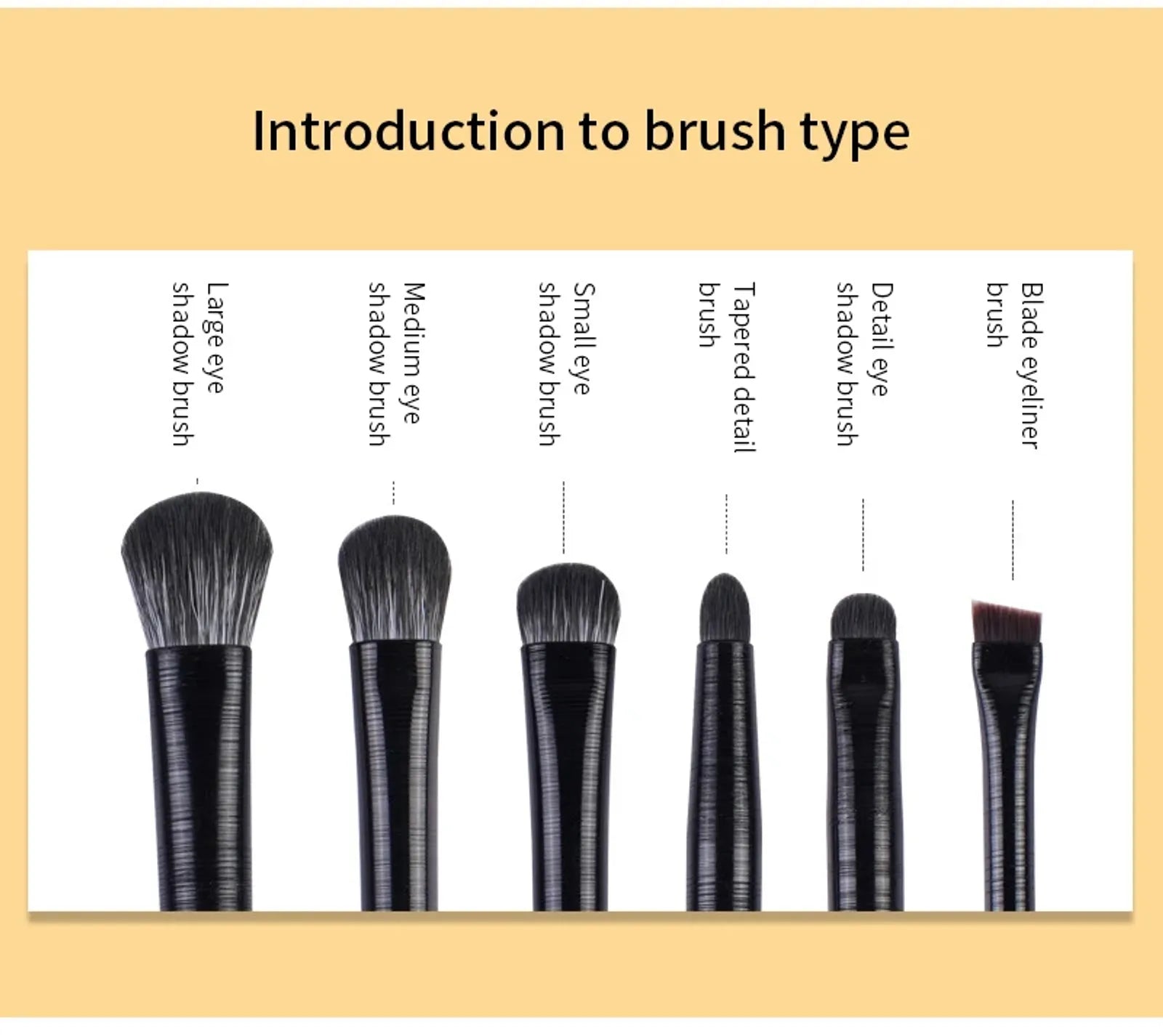 6PCS Professional Eyes Makeup Brushes Set