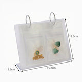 Transparent Dustproof Jewelry Storage Bag Rack