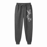 Women's High Quality Floral & Butterfly Print Jogging Pants