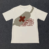 Summer High Street Sports Round Neck Casual T-Shirt