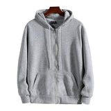 Men's Casual Zipper Hoodie - Long Sleeve Sweatshirt