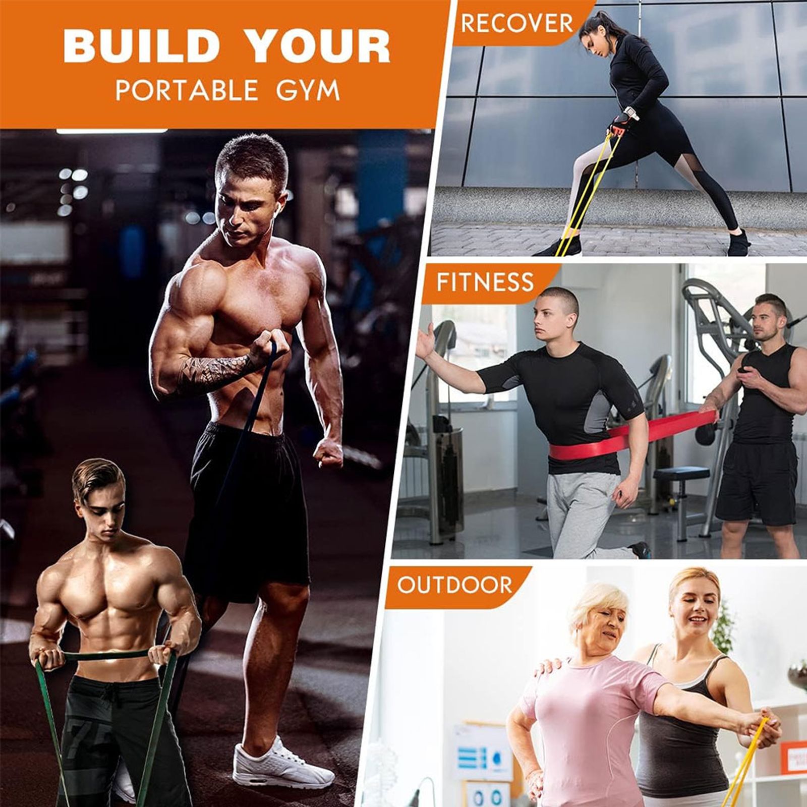 Resistance Bands for Home Workouts - Pull Up Assist Bands