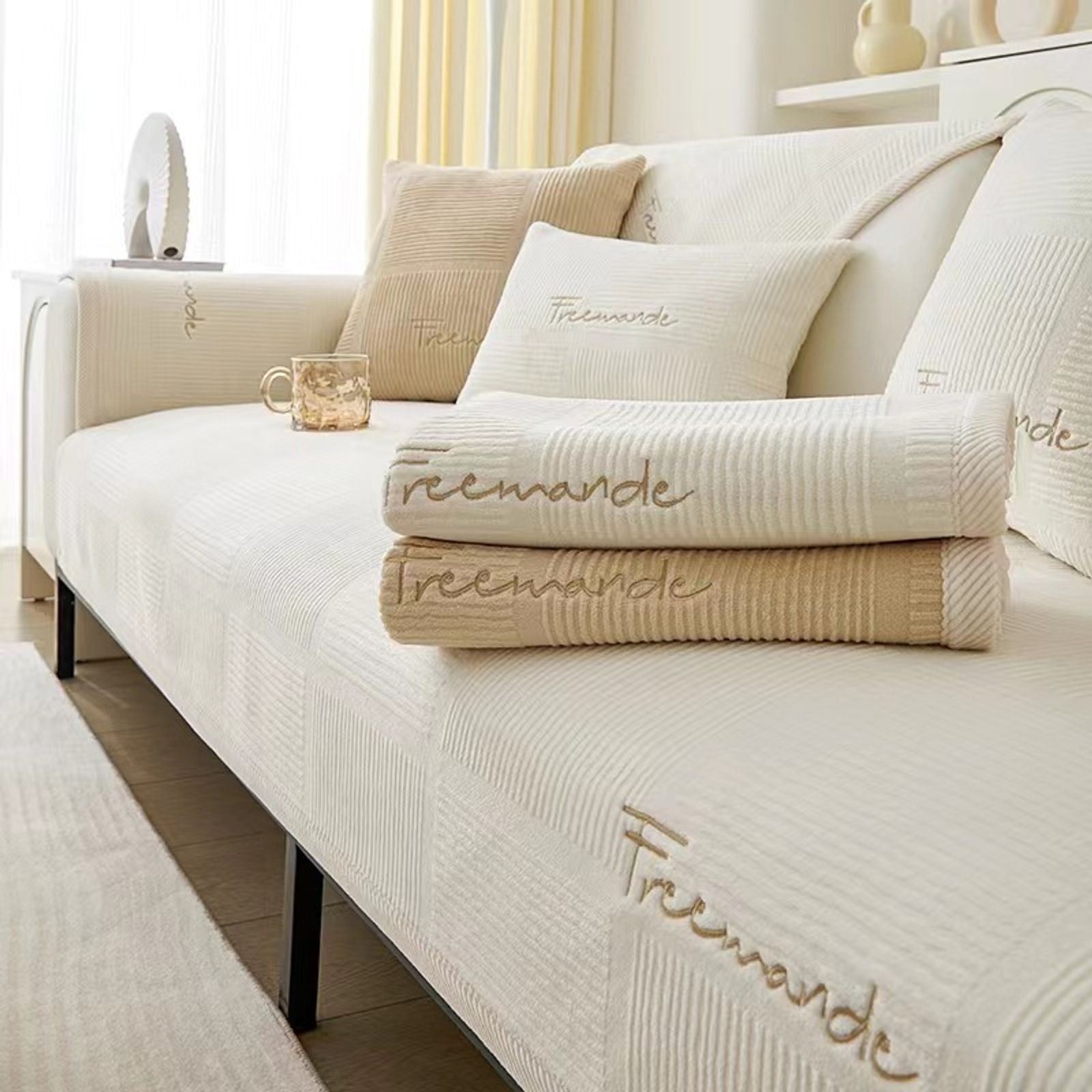 Non-Slip Plush Sofa Cushion Mat for Living Room