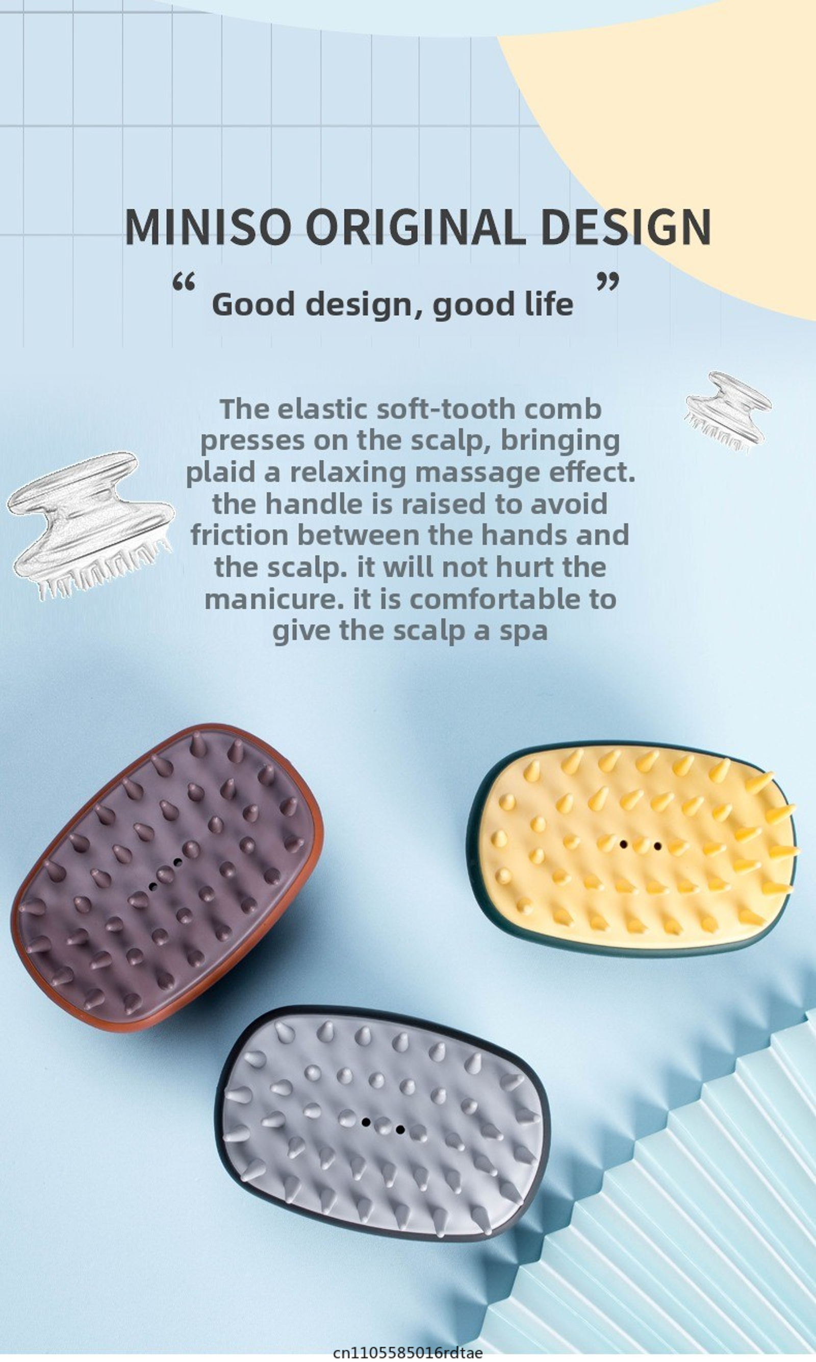 Scalp Massager and Hair Growth Silicone Brush