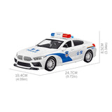 Large Police Bus Pull Back Vehicle with Lights and Music