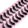 3D Faux Mink Hair False Eyelashes - Natural Crisscross Lashes