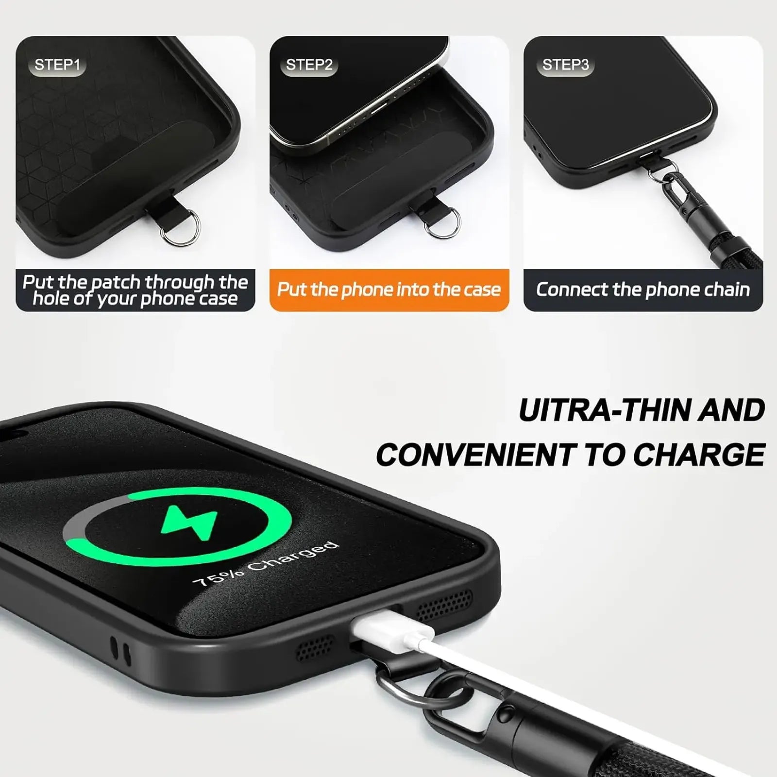 Universal Adjustable Mobile Phone Lanyard with Anti-drop Design