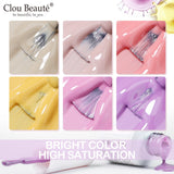Clou Beaute 15ml Neon Gel Nail Polish & Base Top Coat