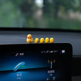 5Pcs Cute Mini Ducks Car Ornaments for Interior Decoration