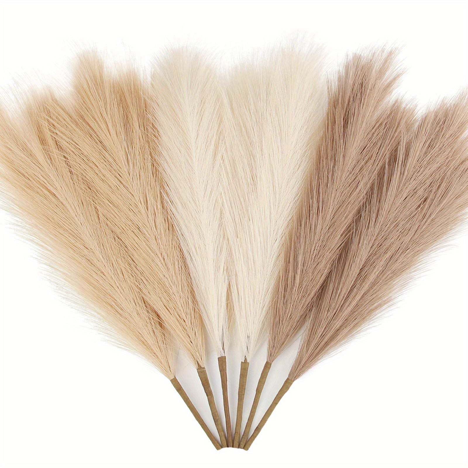 6PCS Artificial Pampas Grass for Floral Arrangements