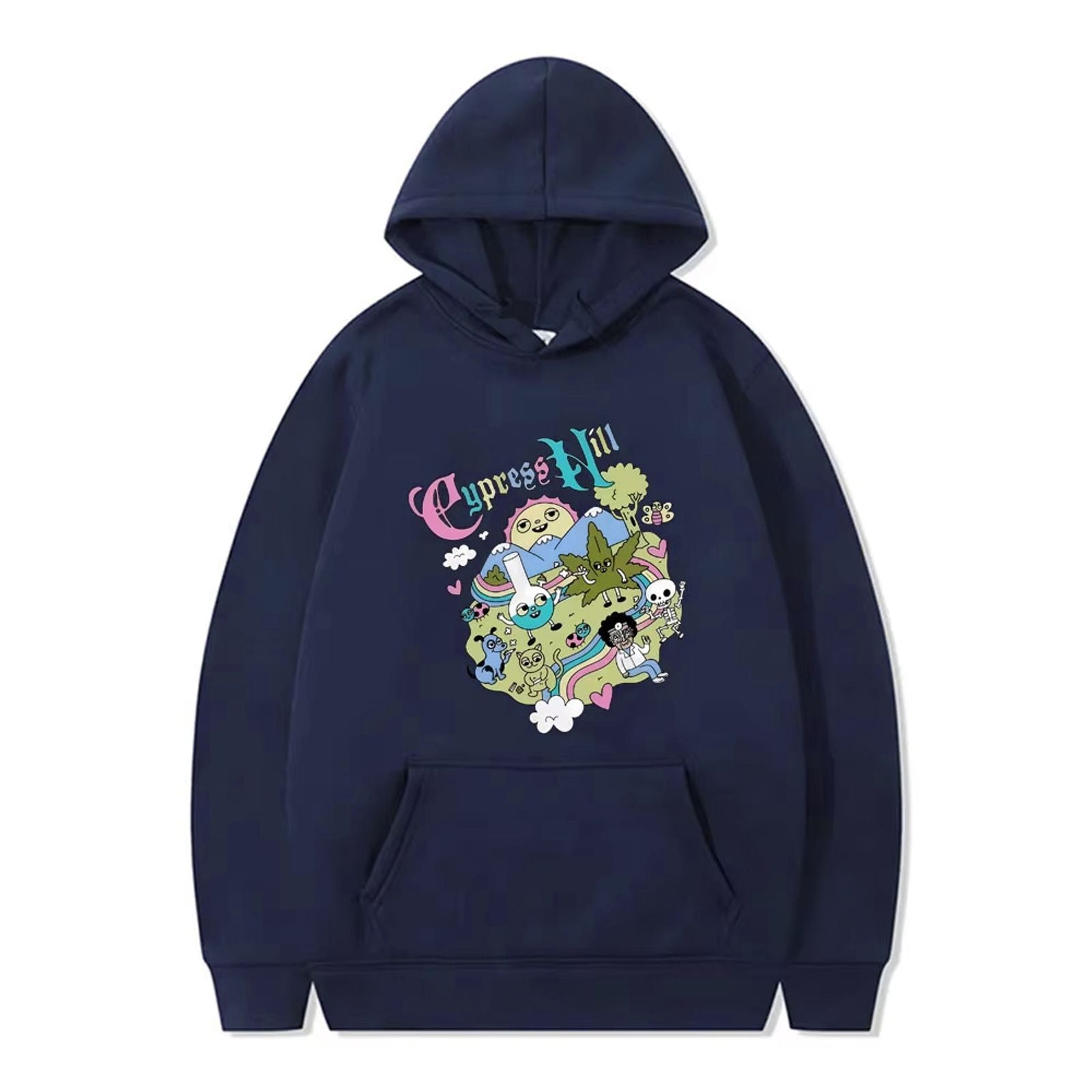 Rapper Cartoon Fun Hoodie for Men and Women