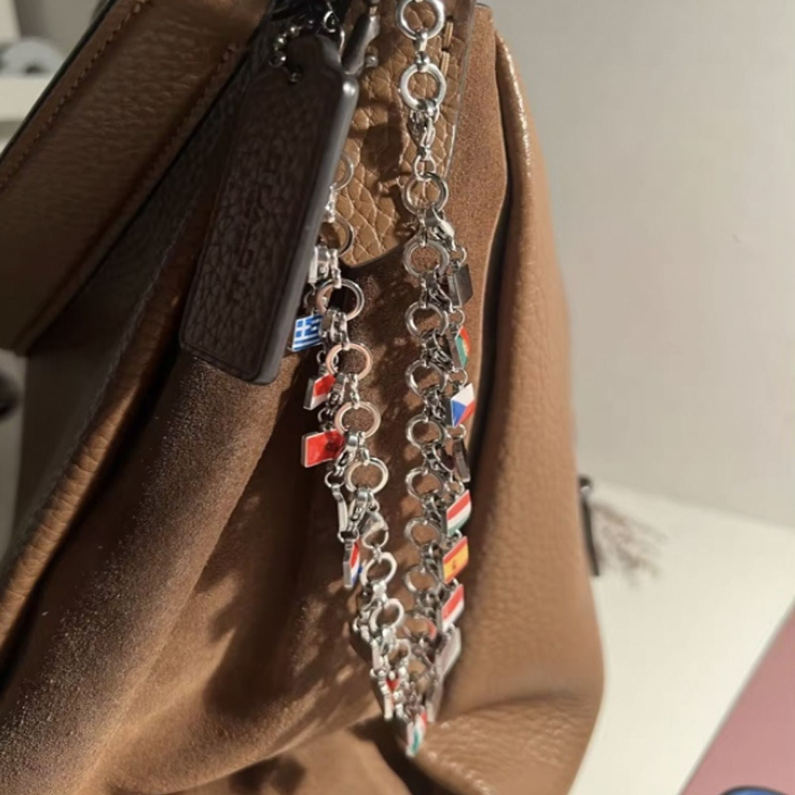 Customized 10mm National Country Flags Stainless Steel Charms