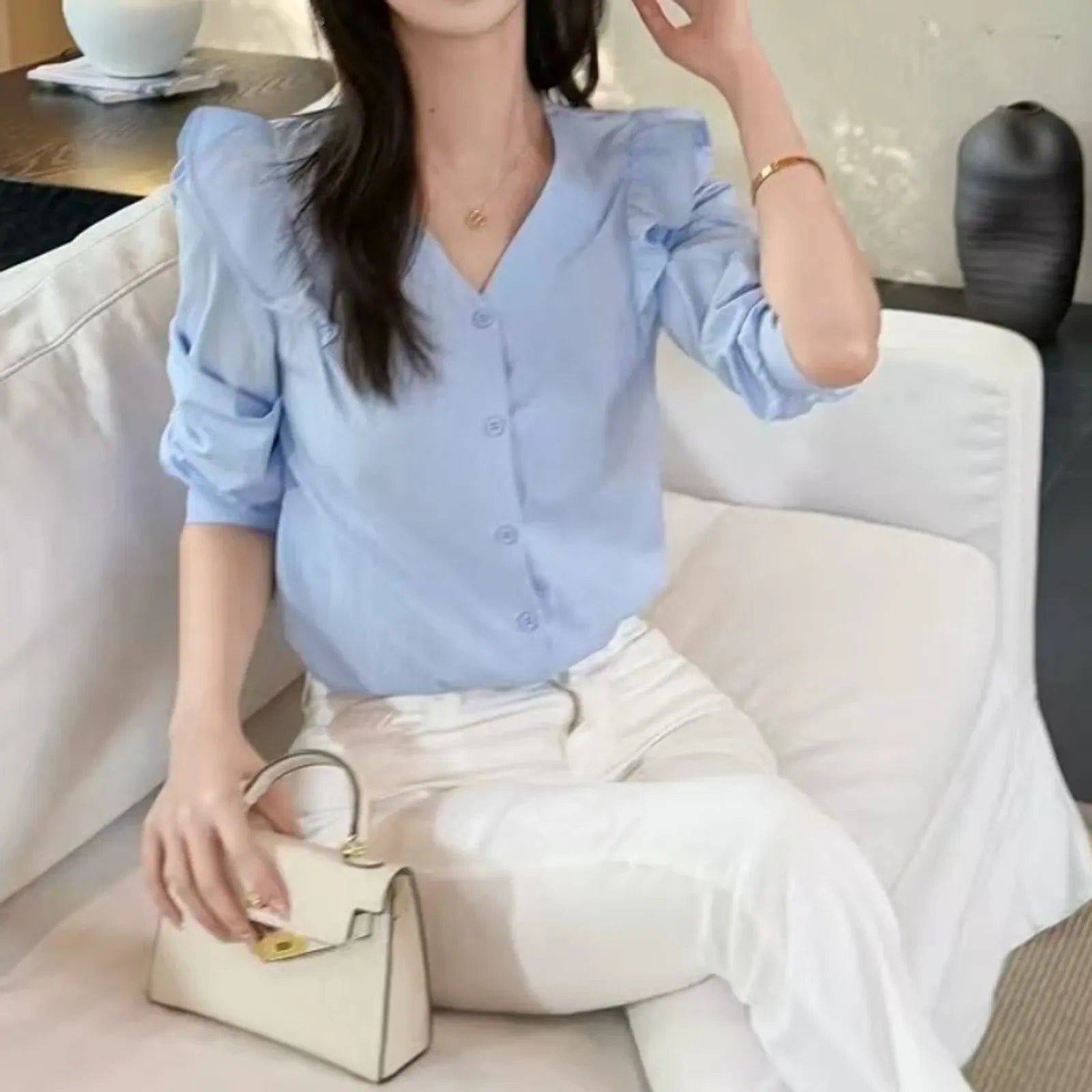 Long Sleeve Casual Blouse for Women