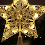 15cm Warm White LED Christmas Tree Star Decoration